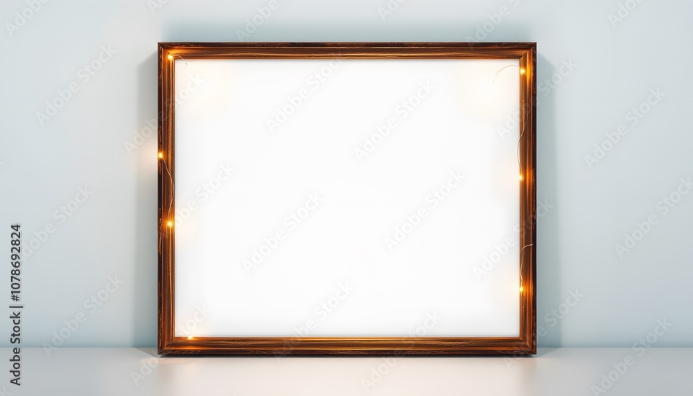 Poster A Beautiful Background Featuring an Empty Poster Frame for Creative Displays and Decorative Aspirations in Any Space