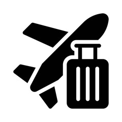 luggage glyph icon