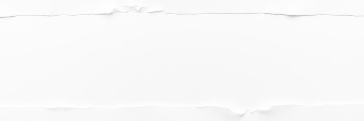 Obraz premium A close-up shot of a white paper background with torn edges, revealing snippets of ripped messages and text, shot, text, edges