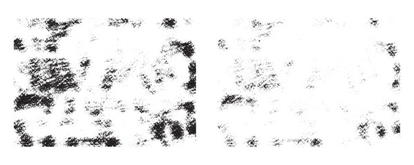 Grimy grunge background black color paint roungh distress textured. Black watercolor painted design on white background. Full frame retro style dirt banner grainy effect. Black and white grunge frame