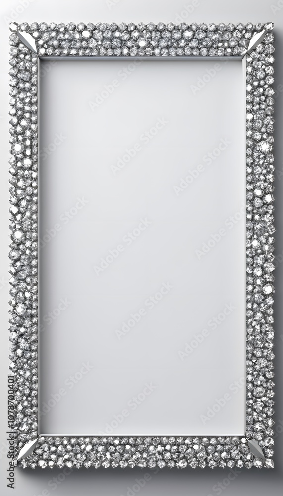 Poster elegant empty poster frame on a beautiful diamond background perfect for displaying art or advertise