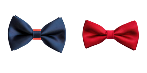 Elegant and sophisticated blue and red bowtie accessories for formal occasions corporate events weddings parties and other celebratory events