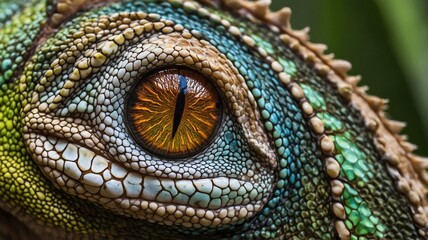 lizard eye close up