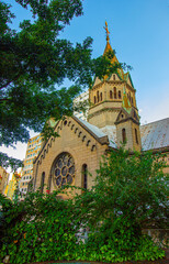 View on cathedral in city Sao Paulo in Brazil, 2024