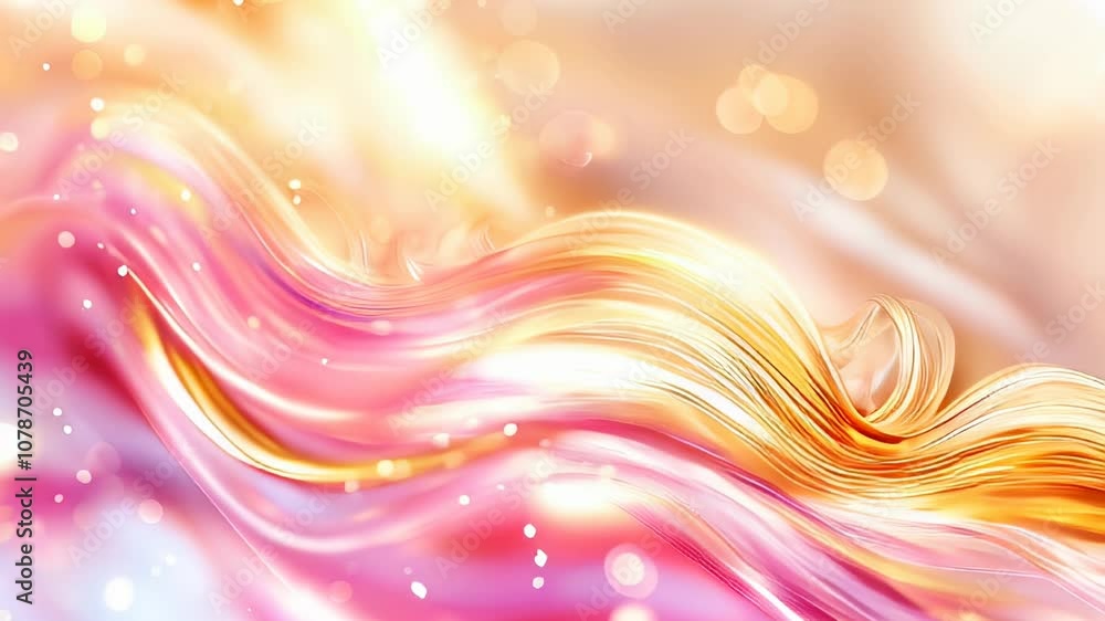 Poster witness an enchanting display of flowing colors and soft textures that create a mesmerizing visual e
