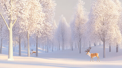 Winter Wonderland in a Forest