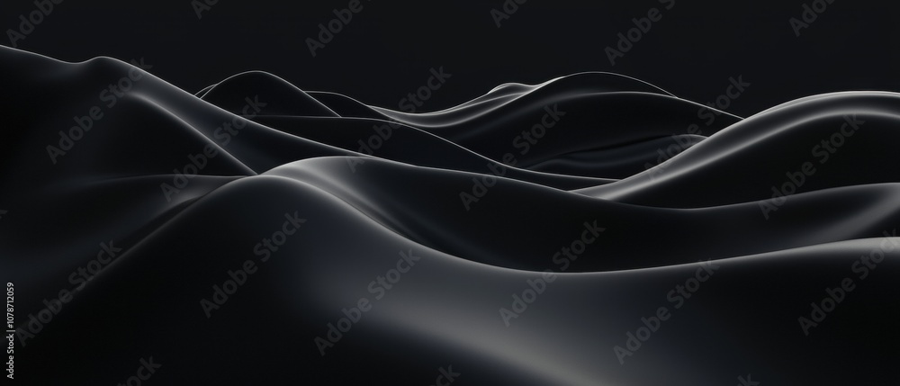 Canvas Prints a black and white image of a wave with a dark background