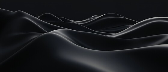 A black and white image of a wave with a dark background