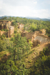 Fototapeta premium pha sing leow grand canyon in chiangmai thailand