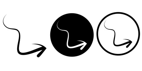 Arrows vectors icon set