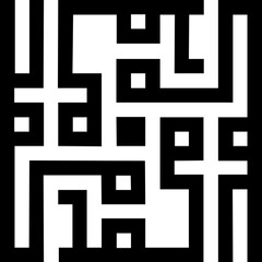 Kufic pattern with a white background