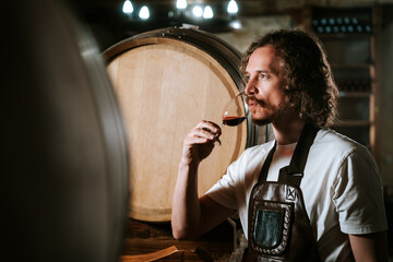 Tasting Red Wine for Quality in Cellar