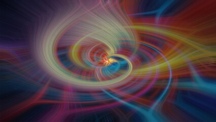 3d render, abstract multicolor spectrum background, blue, yellow green red rays and colorful glowing lines