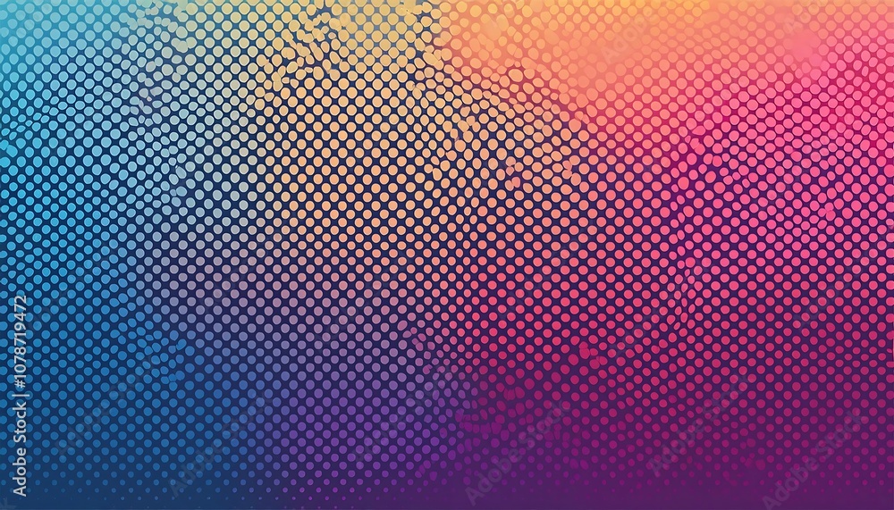 Poster dotted pattern with color gradation