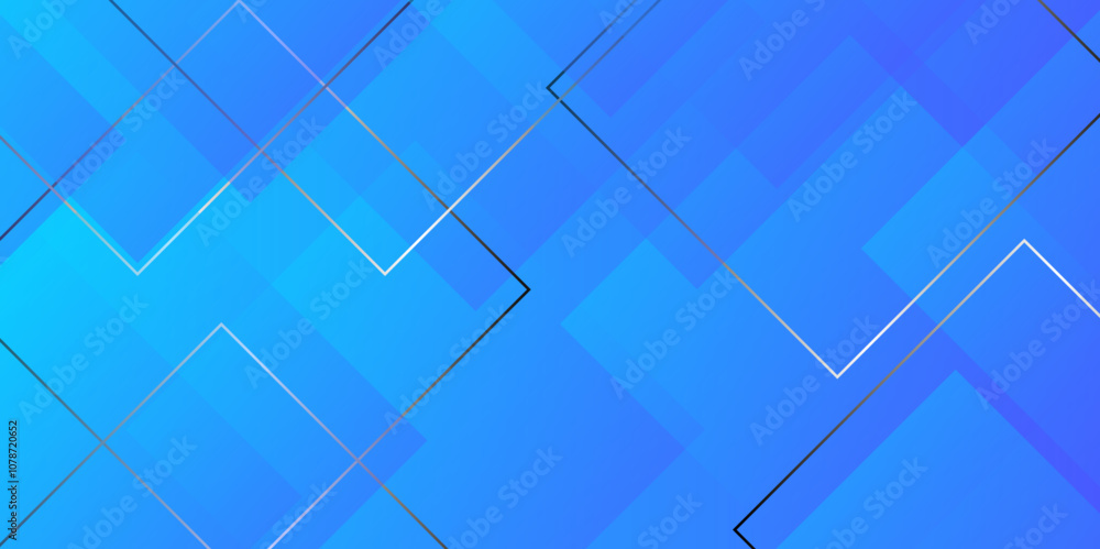 Poster blue pattern seamless square line and technology line. abstract digital illustration web futuristic 