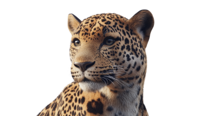 Realistic Leopard Isolated on transparent background