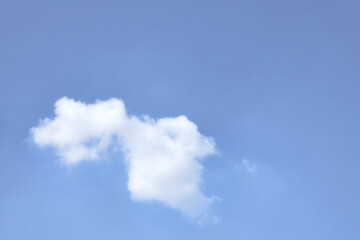 Close up White Cloud and Blue Sky for Background.