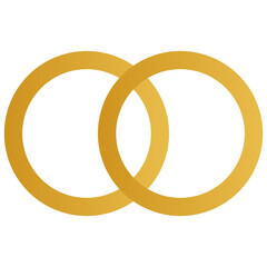 wedding rings gold isolated