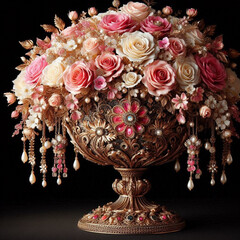 Fototapeta premium vase with flowers