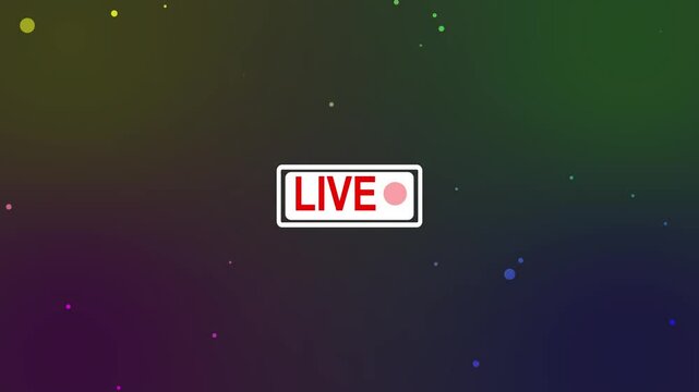 Live message Live Stream sign. red  symbol, broadcasting, online stream emblem. Alpha channel. For tv, shows and social media live performances