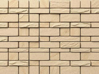 Obraz premium Polished tiles arranged in herringbone pattern on textured natural stone wall background, textured, tiles