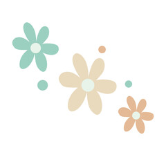 Flower Sticker Shape Cool