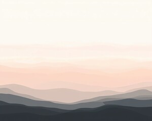 Fototapeta premium colorful abstract gradient background design Serene gradient landscape with soft hues.