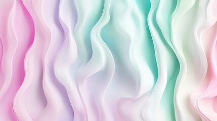 Fototapeta premium colorful abstract gradient background design Elegant wavy pastel pattern background design.