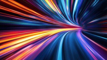 Abstract Speed Lines in a Tunnel
