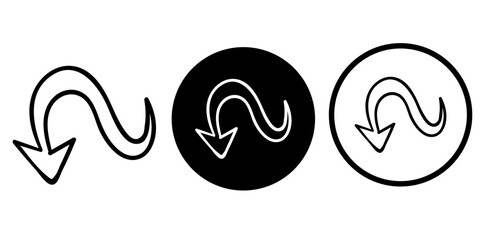 Arrows vectors icon set