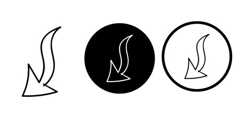 Arrows vectors icon set