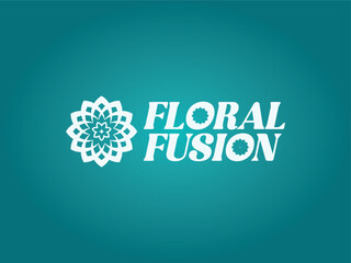 Naklejka premium Flower logo design decoration logo home decoration logo Flower selling logo