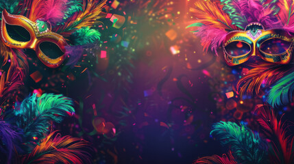 a background for a poster for Mardi Gras