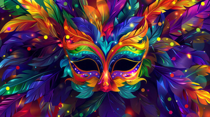 a colorful background for a poster for Mardi Gras