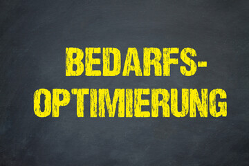 Bedarfsoptimierung	