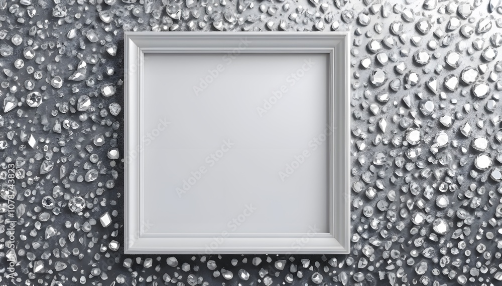 Poster empty poster frame with beautiful diamond background for creative projects and presentations