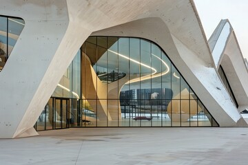 Obraz premium Modern Architectural Design of Cultural Center