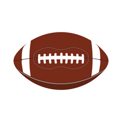 classic brown and white American football ball, ready for action on the gridiron.
