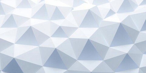 Obraz premium White polygonal surface with glowing tetrahedrons creating a futuristic high-tech 3D wallpaper, concept, tetrahedrons