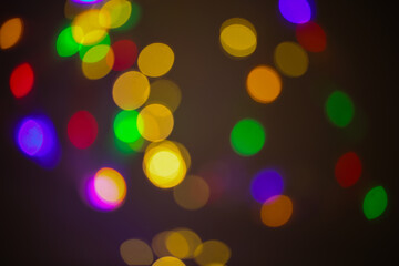 Lights bokeh background for Christmas, colorful lights as background