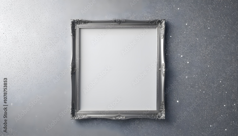 Poster An Exquisite Empty Poster Frame Set Against a Beautiful Diamond Background Perfect for Displaying Art or Promotions