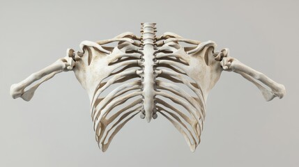 Human Ribcage and Spine Anatomy