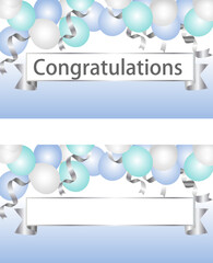 パーティーの飾り付けのイメージのバナーデザイン