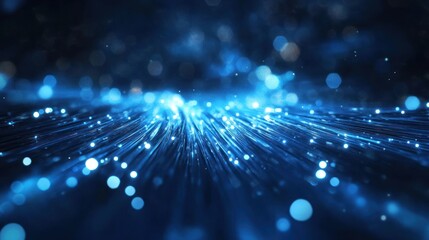 Obraz premium Abstract Blue Light Streaks