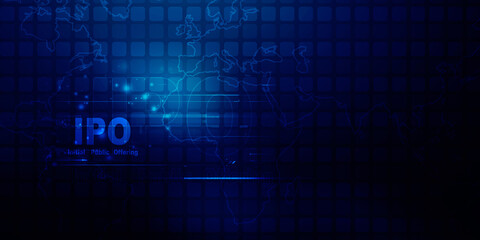 2d illustration initial public offering concept
