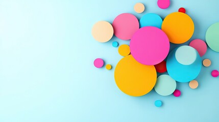 Colorful Circles Illustrating the Vibrant and Joyful Spirit of Celebrated in a Playful Design