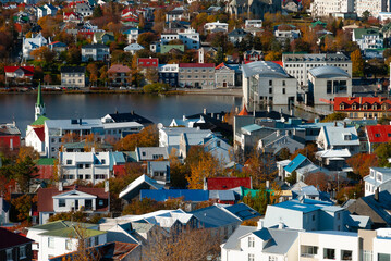 Reykjavik, capital city of Iceland.