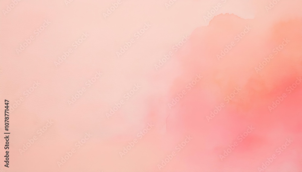 Poster soft blush and peach watercolor gradient background with gentle abstract flowing shapes. ideal for r
