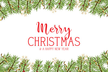 merry christmas and happy new year template background