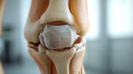 Close-Up of a Human Knee Joint